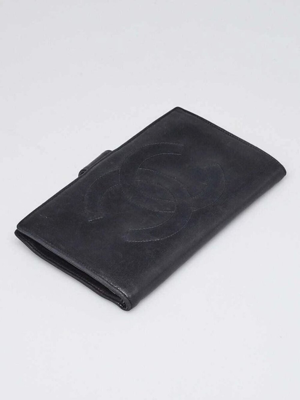 Chanel Black Lambskin Leather CC French Purse Wallet - Picture 3 of 6